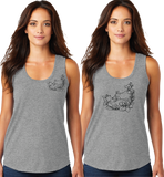 MagRidge/Women TriBlend Racerback Tank Top/DM138L