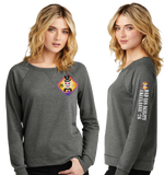 BADCLASS26/Women Featherweight French Terry Long Sleeve Crewneck/DT672