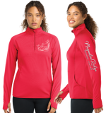 MagRidge/SportTek Women SportWick Stretch QTR Zip Pullover/LST850