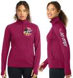 USO26/SportTek Women SportWick Stretch QTR Zip Pullover/LST850