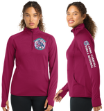 CARNI26/SportTek Women SportWick Stretch QTR Zip Pullover/LST850