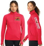 TIGERDASH/SportTek Women SportWick Stretch QTR Zip Pullover/LST850