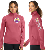 WCC26/SportTek Women SportWick Stretch QTR Zip Pullover/LST850