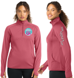 Kra26/SportTek Women SportWick Stretch QTR Zip Pullover/LST850