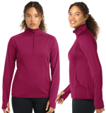 Kra26/SportTek Women SportWick Stretch QTR Zip Pullover/LST850