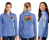 TIGERDASH/TriBlend Wicking Lightweight Quarter Zip Pullover/LST407