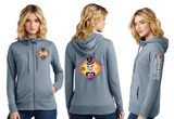 BADCLASS26/Women Featherweight French Terry Full Zip Hoodie/DT673