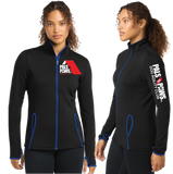 PALSNPAWS/SportTek WOMEN SportWick Stretch Contrast FULL ZIP Jacket/LST853