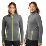 Sun26/SportTek WOMEN SportWick Stretch Contrast FULL ZIP Jacket/LST853