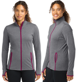 /SportTek WOMEN SportWick Stretch Contrast FULL ZIP Jacket/LST853