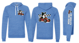 CHDASH26/JERZEES Snow Heather French Terry Raglan Hooded Sweatshirt/90MR