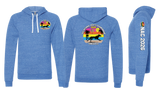 NAC26/JERZEES Snow Heather French Terry Raglan Hooded Sweatshirt/90MR
