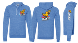PPDASH26/JERZEES Snow Heather French Terry Raglan Hooded Sweatshirt/90MR