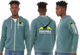 FHTD/Bella Canvas mid weight Full zip hoodie/3739