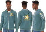 MHDASH26/Bella Canvas mid weight Full zip hoodie/3739