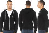 Sun26/Bella Canvas mid weight Full zip hoodie/3739