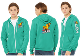 PPDASH26/Bella Canvas mid weight Full zip hoodie/3739