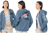 INV26/Bella Canvas mid weight Full zip hoodie/3739