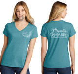MagRidge/Port  n Company Women's TriBlend V Neck Tee/LPC330V