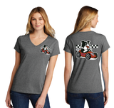 CHDASH26/Port  n Company Women's TriBlend V Neck Tee/LPC330V