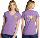 MHDASH26/Port  n Company Women's TriBlend V Neck Tee/LPC330V