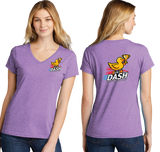 PPDASH26/Port  n Company Women's TriBlend V Neck Tee/LPC330V