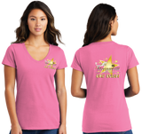 MHDASH26/Port n Company Women V Neck Tee/LPC450V