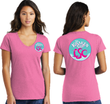 Kra26/Port n Company Women V Neck Tee/LPC450V