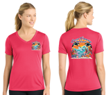 OCEAN25/Sport Tek Women PosiCharge Competitor V Neck/LST353