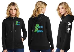 ACEN/Women Featherweight French Terry Full Zip Hoodie/DT673