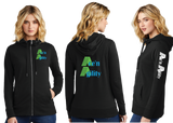 ACEN/Women Featherweight French Terry Full Zip Hoodie/DT673