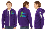 ACEN/Bella Canvas mid weight Full zip hoodie/3739