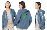 ACEN/Bella Canvas mid weight Full zip hoodie/3739