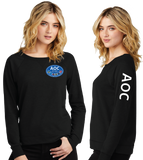 AOC/Women Featherweight French Terry Long Sleeve Crewneck/DT672