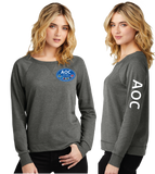 AOC/Women Featherweight French Terry Long Sleeve Crewneck/DT672