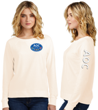 AOC/Women Featherweight French Terry Long Sleeve Crewneck/DT672