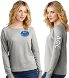 AOC/Women Featherweight French Terry Long Sleeve Crewneck/DT672