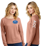AOC/Women Featherweight French Terry Long Sleeve Crewneck/DT672
