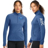 AOC/SportTek Women SportWick Stretch QTR Zip Pullover/LST850