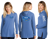 AOC/Sport Tek Women TriBlend Wicking Long Sleeve Hoodie/LST406