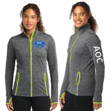 AOC/SportTek WOMEN SportWick Stretch Contrast FULL ZIP Jacket/LST853