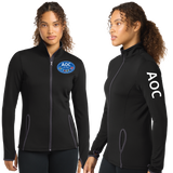 AOC/SportTek WOMEN SportWick Stretch Contrast FULL ZIP Jacket/LST853