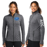 AOC/SportTek WOMEN SportWick Stretch Contrast FULL ZIP Jacket/LST853