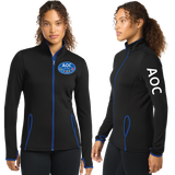 AOC/SportTek WOMEN SportWick Stretch Contrast FULL ZIP Jacket/LST853
