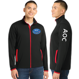 AOC/SportTek SportWick Stretch Contrast FULL ZIP Jacket/ST853