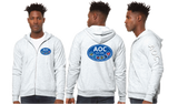 AOC/Bella Canvas mid weight Full zip hoodie/3739