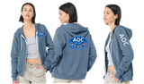 AOC/Bella Canvas mid weight Full zip hoodie/3739