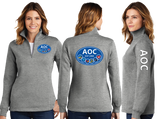 AOC/Ladies 9oz Quarter Zip Sweatshirt/LST253/