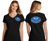 AOC/Port  n Company Women's TriBlend V Neck Tee/LPC330V