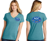 AOC/Port  n Company Women's TriBlend V Neck Tee/LPC330V